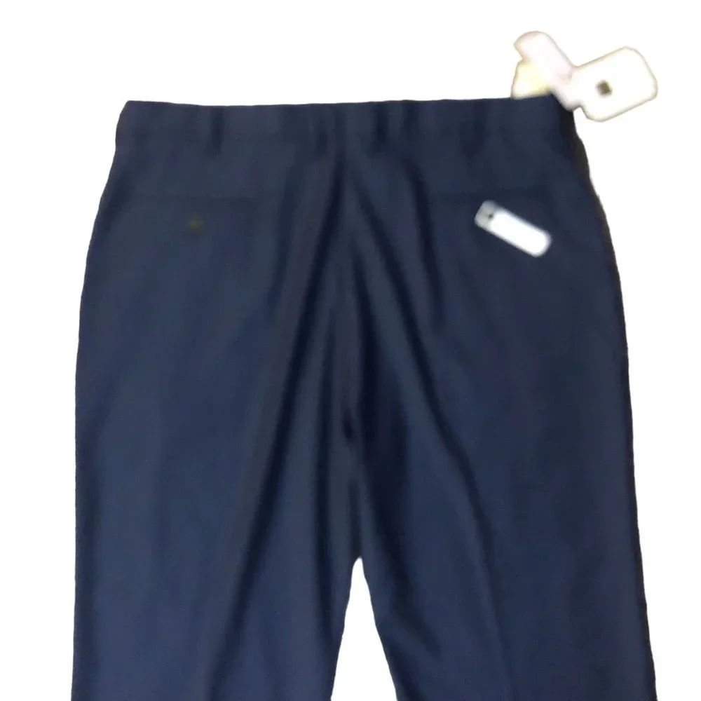 J M Haggar Dress Pants 40x32 NEW Blue Flat Front
